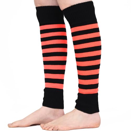 Mysocks Beinwärmer Streifen Orange schwarz von Mysocks