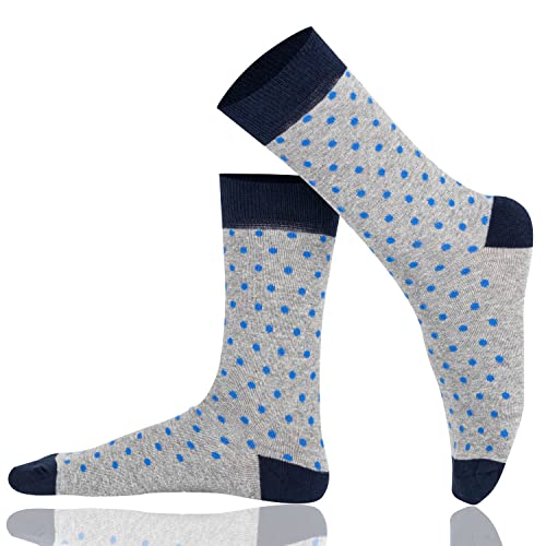 Mysocks Bunt Punkt Knöchelsocken Anthrazit Marine Mit lila punkten von Mysocks