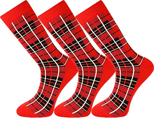 Mysocks Extra Feine Baumwolle, Nahtlose Zehenpartie, Gestreifte Socken 3 Paare Überprüft rot 41-46 Mysocks Extra Feine Baumwolle, Nahtlose Zehenpartie, Gestreifte Socken 3 Paare Überprüft rot 41-46 von Mysocks
