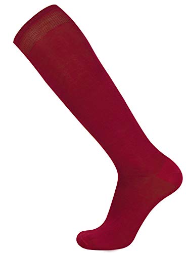 Mysocks Kniehohe mercerisiert Einfache Socken Bordo von Mysocks