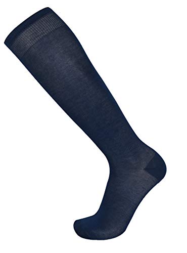 Mysocks Kniehohe mercerisiert Einfache Socken Marine von Mysocks
