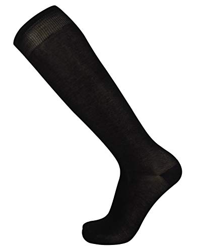 Mysocks Kniehohe mercerisiert Einfache Socken Schwarz von Mysocks