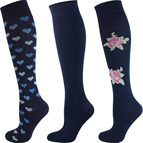 Mysocks Kniestrümpfe für Damen 3 Paar Multi-Muster-Socken Geschenkbox zum Valentinstag von Mysocks