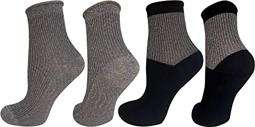 Mysocks Lurex 2 Paar Pack Glitzersocken Mixed Glitter von Mysocks