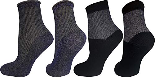 Mysocks Lurex 2 Paar Pack Glitzersocken lila von Mysocks