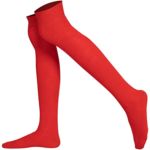 Mysocks Über das Knie Hoch lang Socken Rot von Mysocks