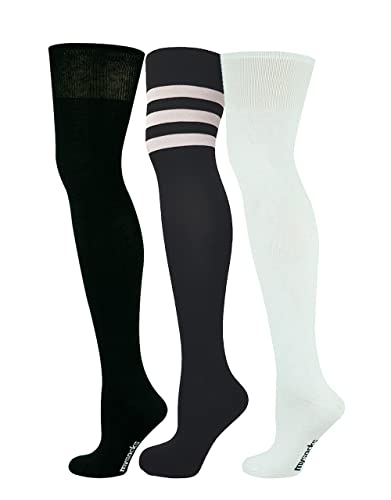 Mysocks Über das über dem Knie lange Socken 3 Paar Multi-Design von Mysocks