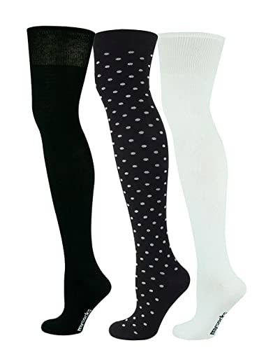 Mysocks Über das über dem Knie lange Socken 3 Paar Multi-Design von Mysocks