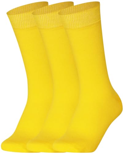Mysocks Unisex 3 Paar Plain Knöchelsocken Gelb von Mysocks