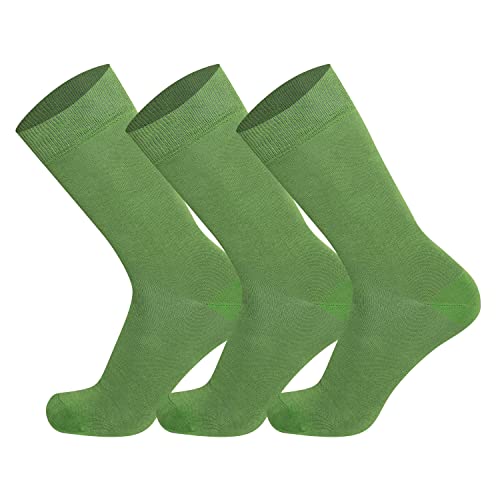 Mysocks Unisex 3 Paar Plain Knöchelsocken Grün von Mysocks