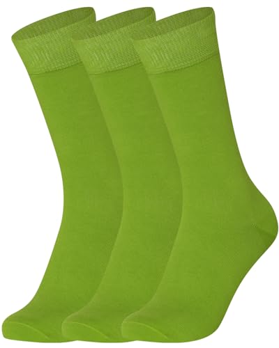 Mysocks Unisex 3 Paar Plain Knöchelsocken Limette von Mysocks