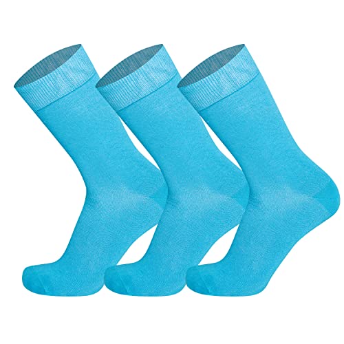 Mysocks Unisex 3 Paar Plain Knöchelsocken Türkis von Mysocks