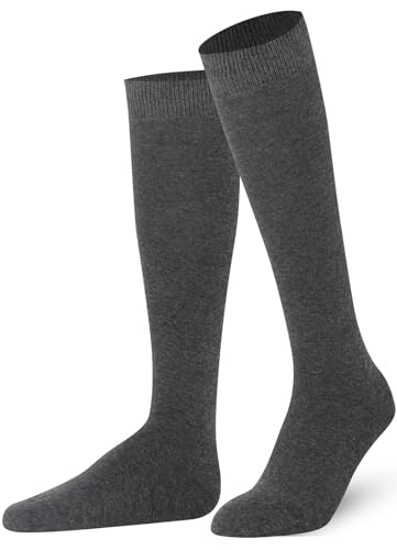 Mysocks Unisex Kniestrümpfe lange Socken Anthrazit von Mysocks