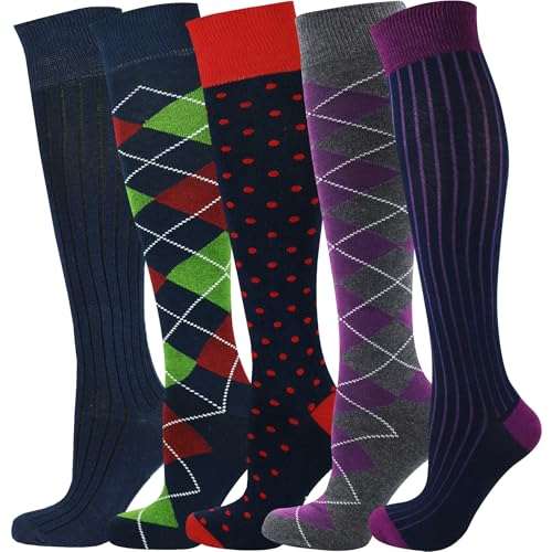 Mysocks Unisex Kniestrümpfe lange Socken Design prüfen Multi 603 von Mysocks