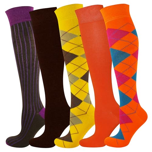 Mysocks Unisex Kniestrümpfe lange Socken Design prüfen Multi 605 von Mysocks