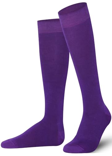 Mysocks Unisex Kniestrümpfe lange Socken lila von Mysocks