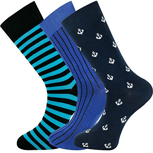 Mysocks Unisex Knöchelsocken 3 Paar Multi-Design 04 von Mysocks