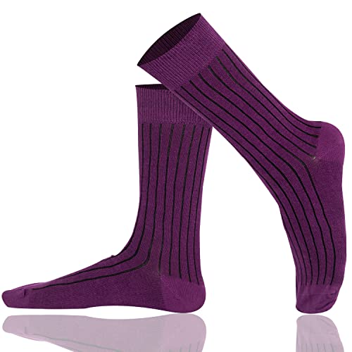 Mysocks Unisex Knöchelsocken Geripptes Lila von Mysocks