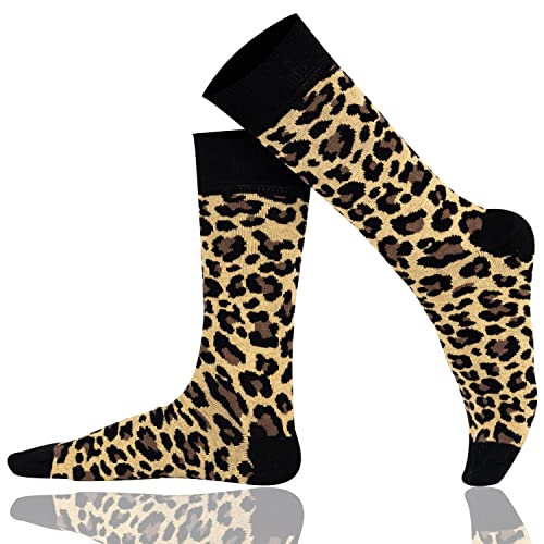 Mysocks Unisex Knöchelsocken brauner Leoparddruck von Mysocks