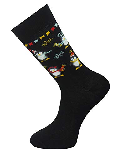 Mysocks Weihnachtssöckchen Festlicher Pinguin Schwarz von Mysocks