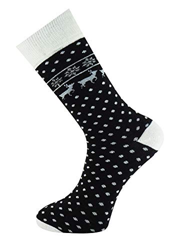 Mysocks Weihnachtssöckchen Schwarz-Weiss Punkte von Mysocks