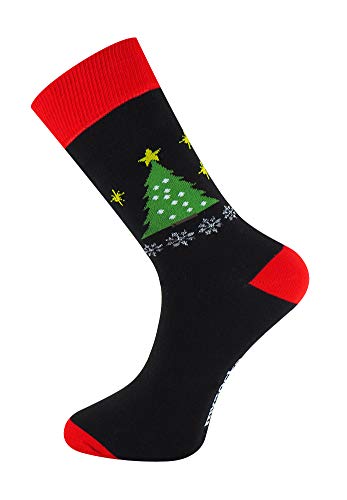 Mysocks Weihnachtssöckchen Schwarz anthrazit Schneeflocke von Mysocks