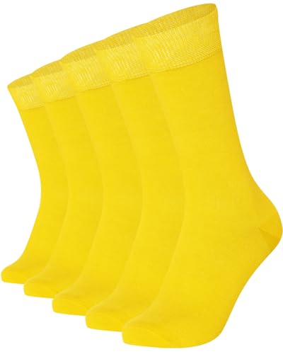 Mysocks unisex 5 Paar Packsocken Gelb von Mysocks