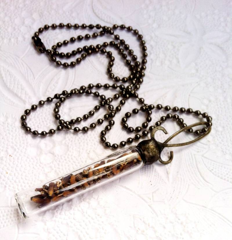 Lavendel Anhänger, Gelötete Fläschchen Halskette, Getrockneter Schmuck, Lila Blume Charm, Glas Halskette Lavendel Anhänger, Gelötete Fläschchen Halskette, Getrockneter Schmuck, Lila Blume Charm, Glas Halskette von Mystarrrs