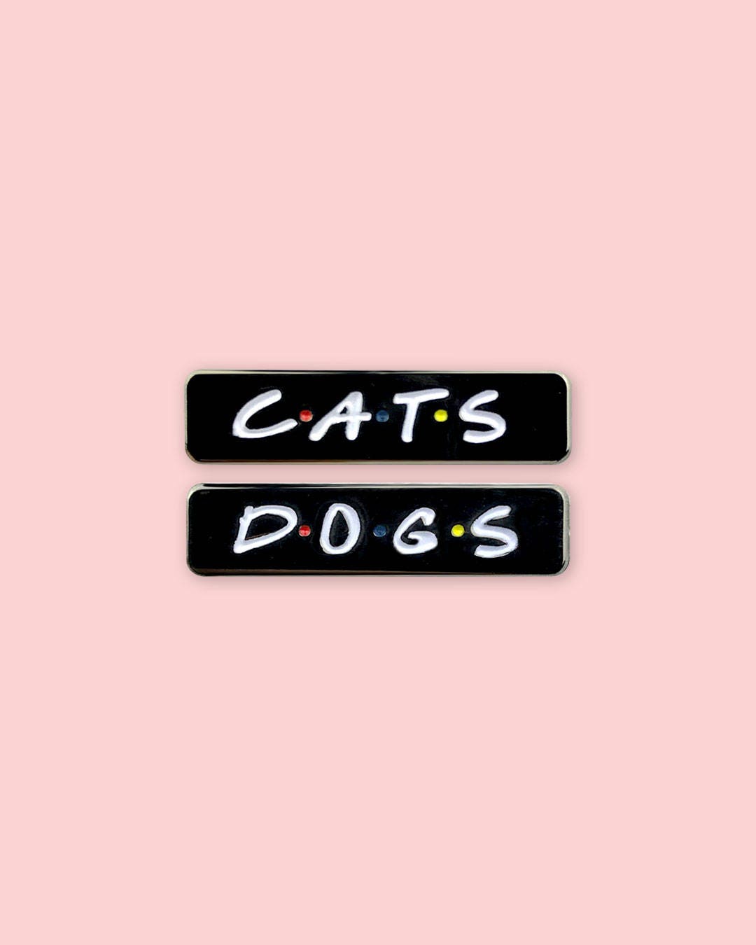 Katzen & Hunde | Emaille Pin Katzen & Hunde | Emaille Pin von MysteryTrainCreat
