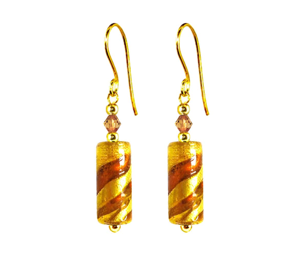 Murano Glas Ohrringe Gold "Juliana' By Mystery Of Venice, Ohrringe, Schmuck Murano Glas Ohrringe Gold "Juliana' By Mystery Of Venice, Ohrringe, Schmuck von MysteryofVenice