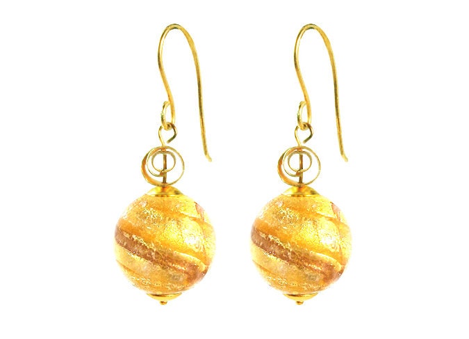 Muranoglasohrringe "Venetian Golden Spiral' Von Mystery Of Venice, Muranoglasohrringe, Muranoglasschmuck, Murano Goldglasohrringe Muranoglasohrringe "Venetian Golden Spiral' Von Mystery Of Venice, Muranoglasohrringe, Muranoglasschmuck, Murano Goldglasohrringe von MysteryofVenice