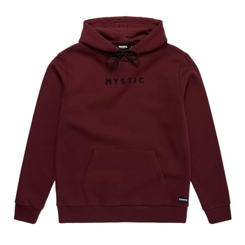 Mystic Mens Icon Hood Sweater 35104.230131 - Red Wine Size - M von Mystic