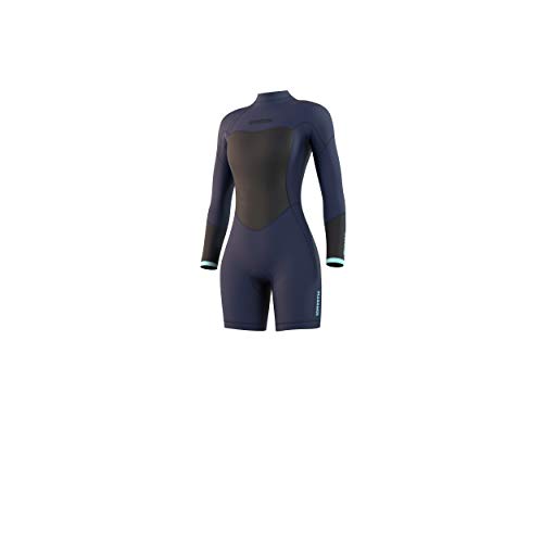 Mystic Wassersport - Surf Kitesurf & Windsurfen Damen Brand 3/2mm Langarm Shorty Wetsuit - Nachtblau von Mystic