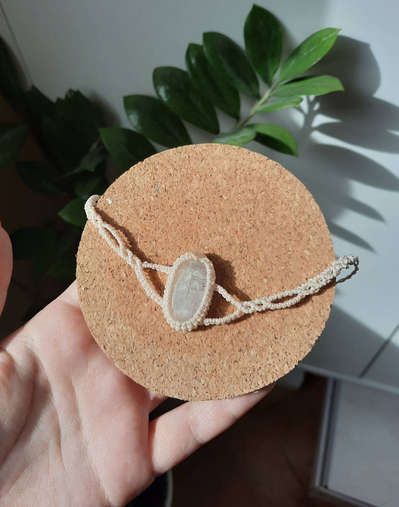 Mondstein Makramee Collier, Kristall Schmuck Mondstein Makramee Collier, Kristall Schmuck von MysticGemJewelryy