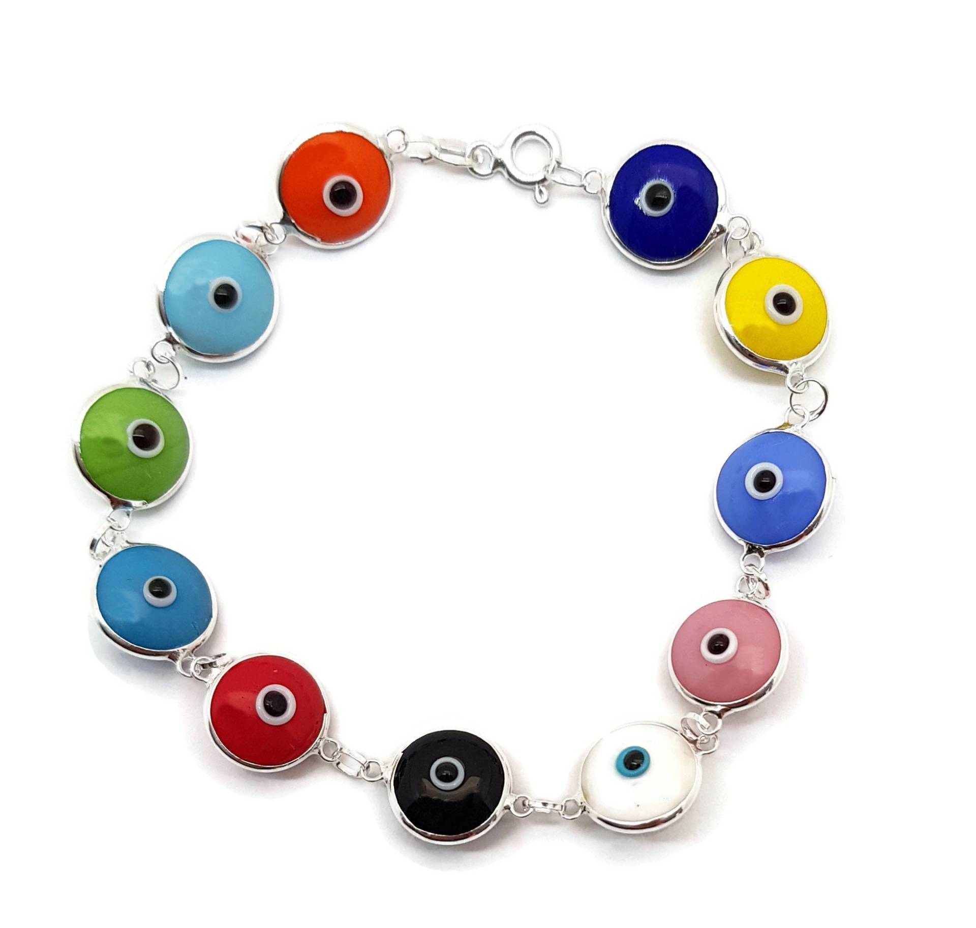 Böser Blick Silberarmband Böser Blick Silberarmband von MysticJewelsByDalia