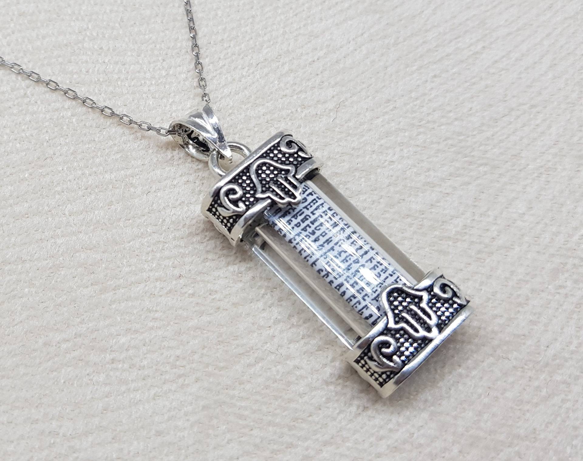 sterling Silber Mesusa Anhänger Halskette, Bat Mitzvah Geschenk, Bar Geschenk sterling Silber Mesusa Anhänger Halskette, Bat Mitzvah Geschenk, Bar Geschenk von MysticJewelsByDalia