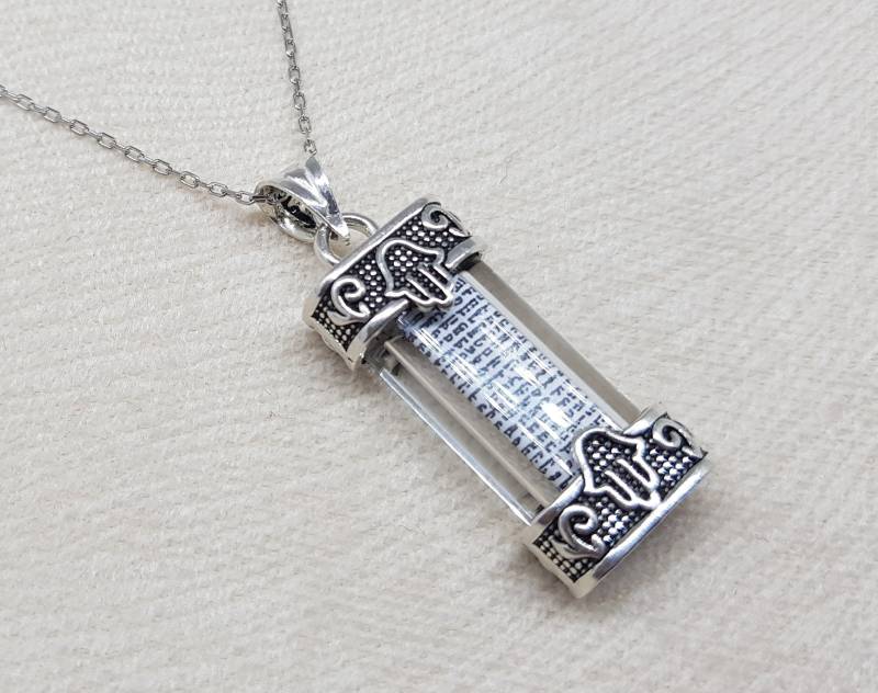 sterling Silber Mesusa Anhänger Halskette, Bat Mitzvah Geschenk, Bar Geschenk sterling Silber Mesusa Anhänger Halskette, Bat Mitzvah Geschenk, Bar Geschenk von MysticJewelsByDalia