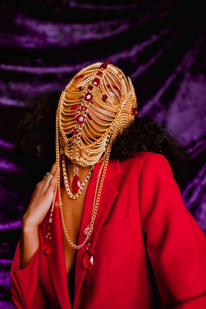 Chaste - Gold Kettenmaske Chaste - Gold Kettenmaske von MysticMagicMasks