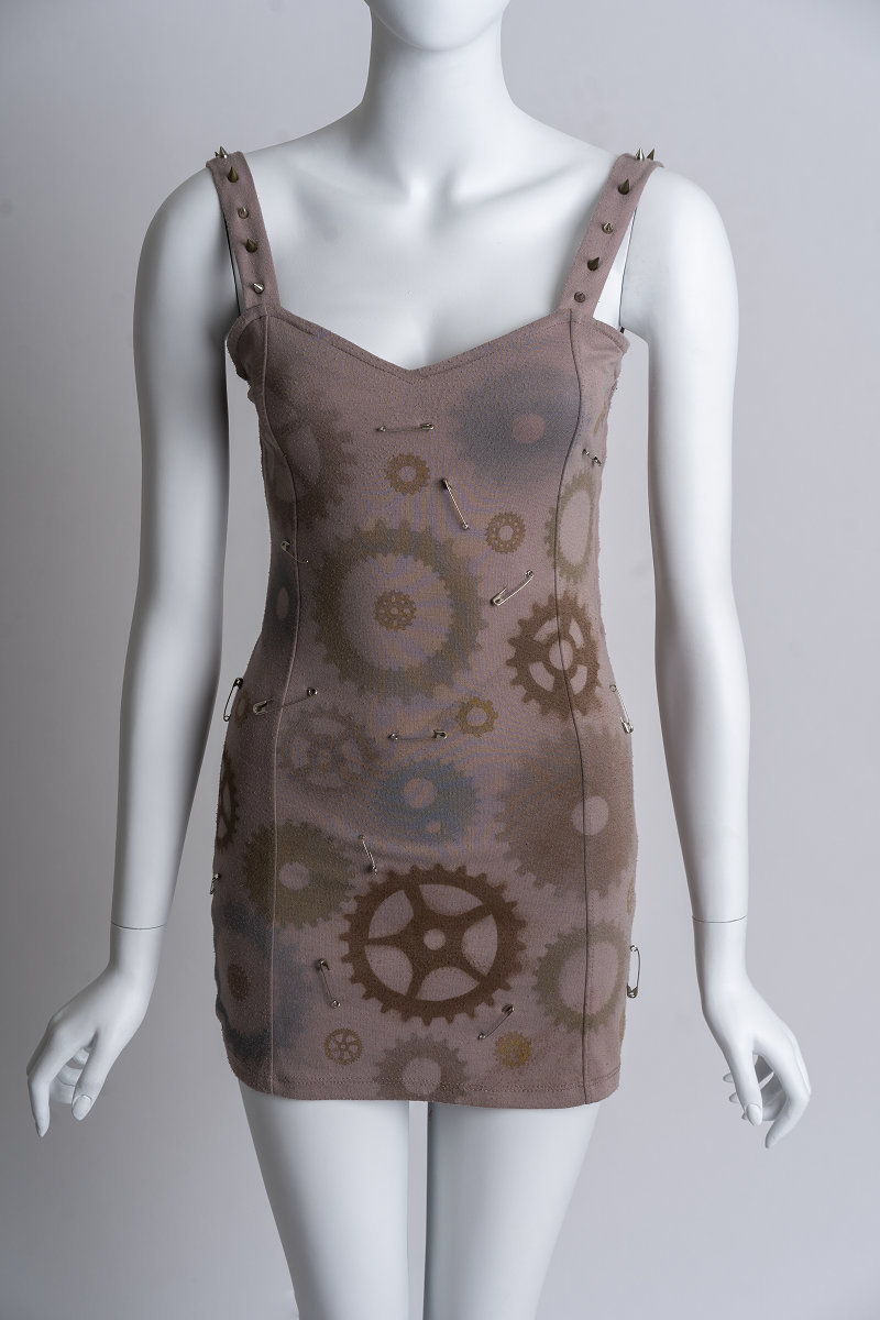 Punk Festival - Steampunk Uhrwerk Print Top Punk Festival - Steampunk Uhrwerk Print Top von MysticMagicMasks