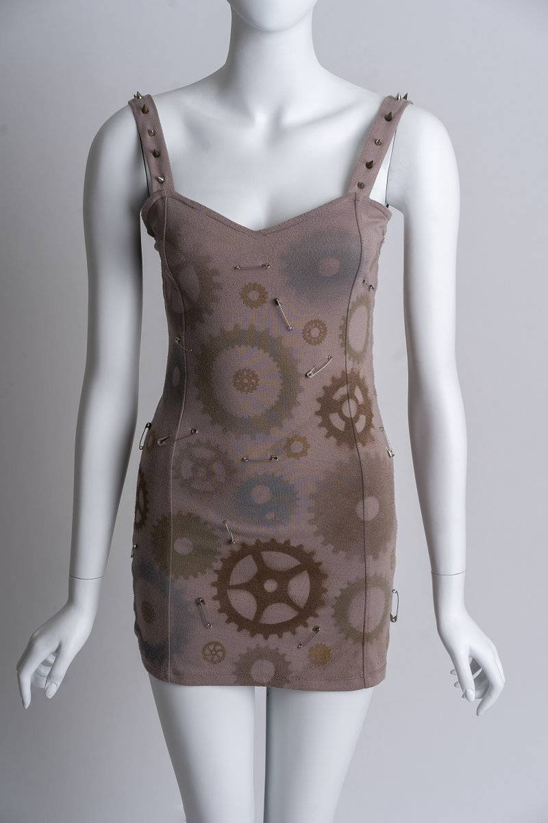 Punk Festival - Steampunk Uhrwerk Print Top Punk Festival - Steampunk Uhrwerk Print Top von MysticMagicMasks