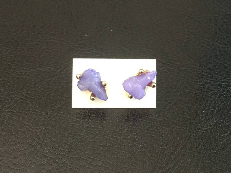 Lavendel Naturstein Ohrringe von MysticMerchantGifts