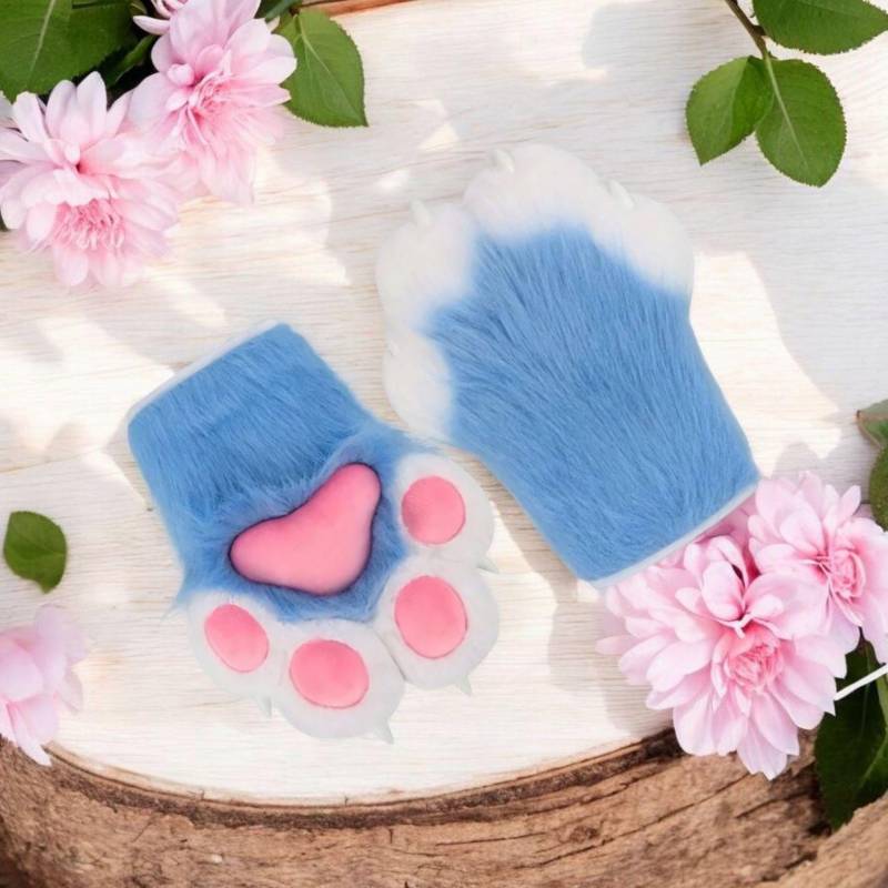 Cosplay Pfoten, Paws, Furry Blue von MysticPawsShop