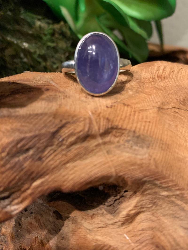 Tansanit Ring - Us 7.5 Dezember Geburtsstein Blauer Edelstein Geburtstagsgeschenk Jubiläumsgeschenk Massiver 925 Sterling Silber von MysticPlanetJewels