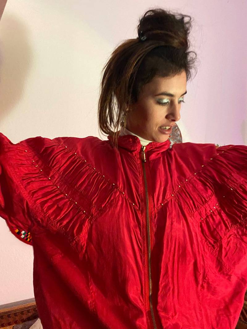 Rote Jacke Rocknroll Festival Unisex von MysticaMagicaFabrica