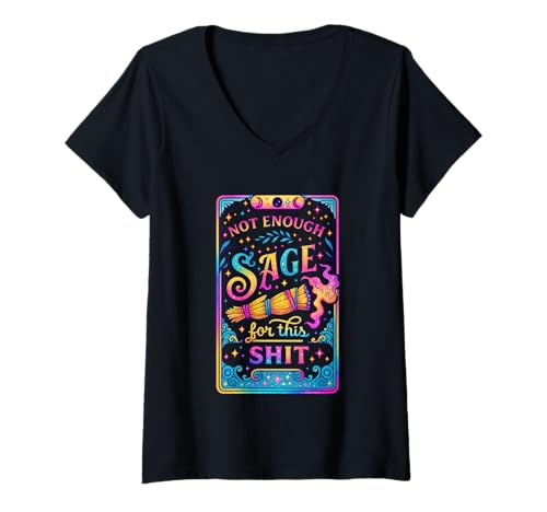 Damen Nicht genug Salbei für diesen Mist T-Shirt mit V-Ausschnitt Damen Nicht genug Salbei für diesen Mist T-Shirt mit V-Ausschnitt von Mystical Herbal Spirit Humor Wizardry