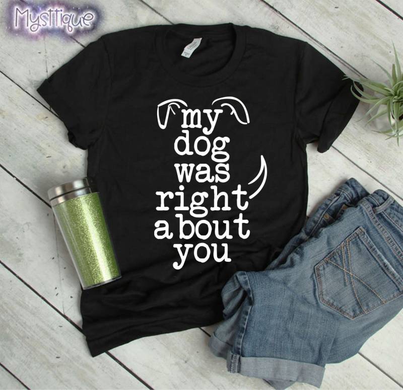 Mein Hund Wurde Direkt Über Ihr T-Shirt, Lustiger Hundeshirt, Hund-Mamma-Hemd, Hundeliebhaber, Tierbesitzer, Hundebesitzer, Tierfreund, Hundeshirt von Mysttique
