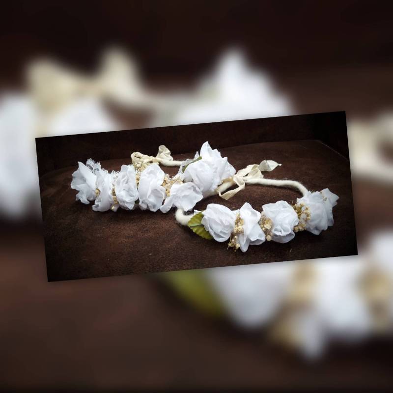 Blumenhalo Für Neugeborene Oder Babysitter „Blanche" von Mysunshinepearls