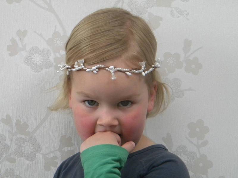 Raffhalter „Weiße Blütenblüte" von Mysunshinepearls