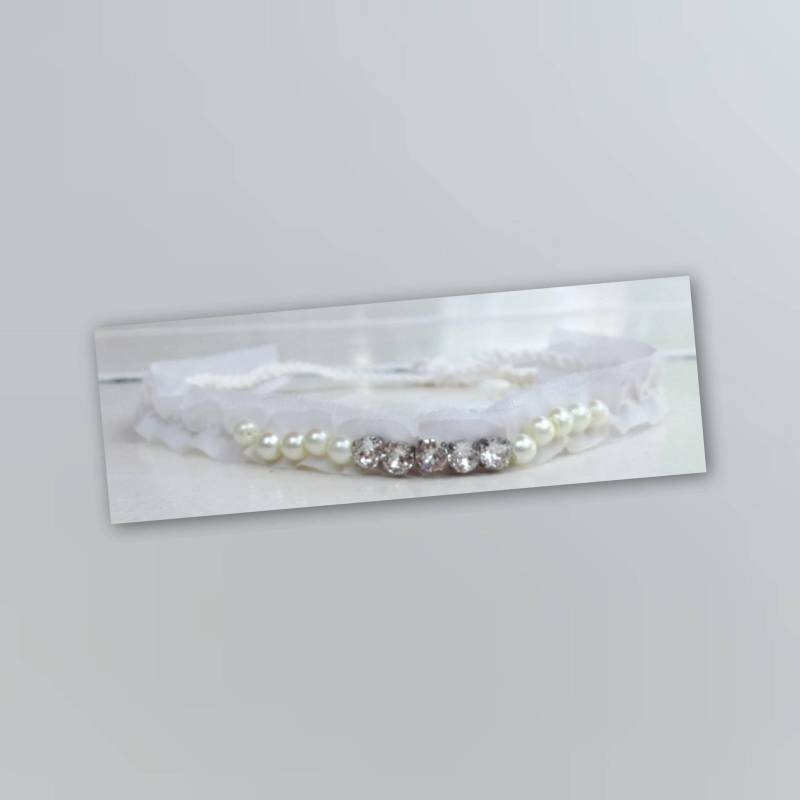 Raffhalter Für Neugeborene „Glitter" Aus Swarovski-Perlen Und Perlen von Mysunshinepearls