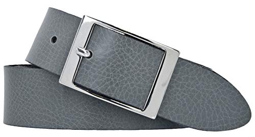 Mytem-Gear Damen Gürtel Leder Belt Ledergürtel Nappaleder 35 mm Damengürtel (105, Grau) von Mytem-Gear